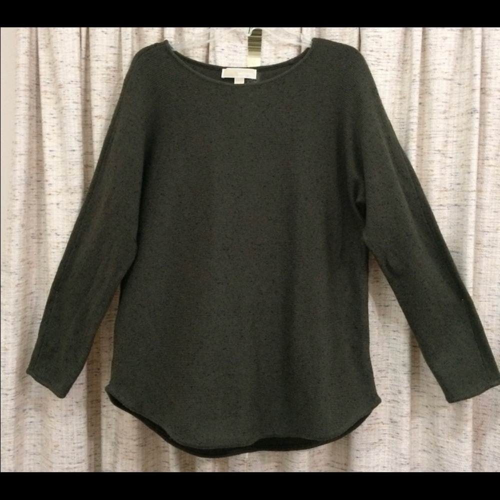 MK pullover green tunic sweater